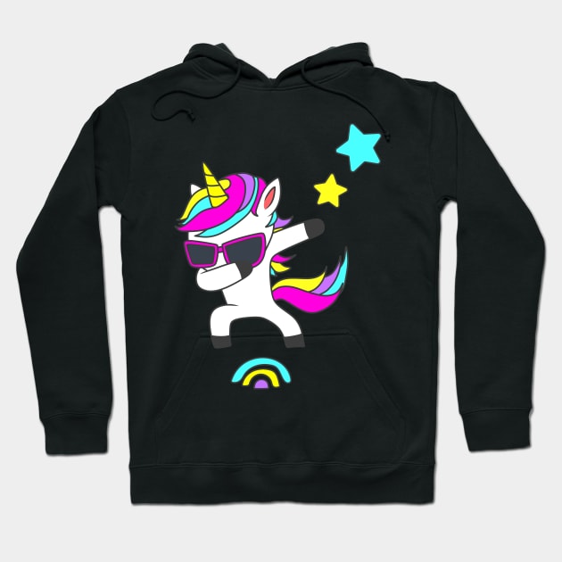 Dabbing Unicorn Hoodie by Horisondesignz